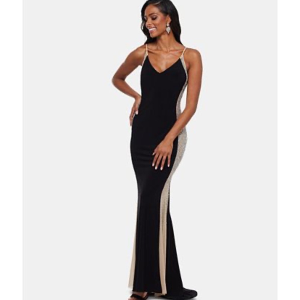 Xscape beaded gown size 4